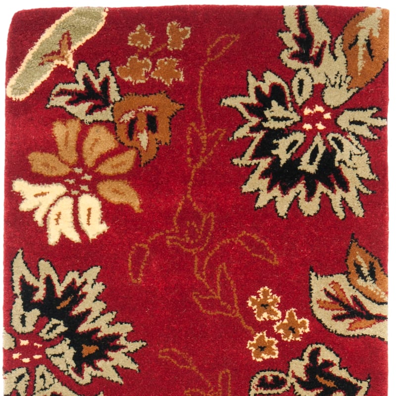 SAFAVIEH Handmade Jardin Mikaila Country Floral Wool Rug