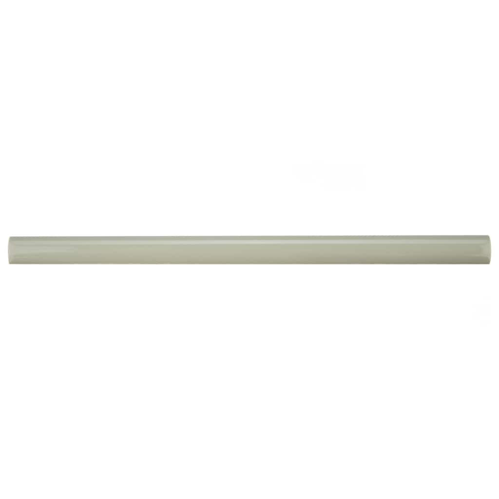 Merola Tile Chester Demi-Bullnose Sage 1/2" x 12" Ceramic Wall Trim - (1 Tile)