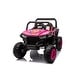 preview thumbnail 1 of 34, Kids Electric Ride-On Car with Safety Belt Four-Wheel Suspension and Bluetooth Christmas Gift for Ages 3-8 Pink