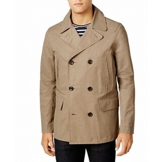 tommy hilfiger short double breasted peacoat