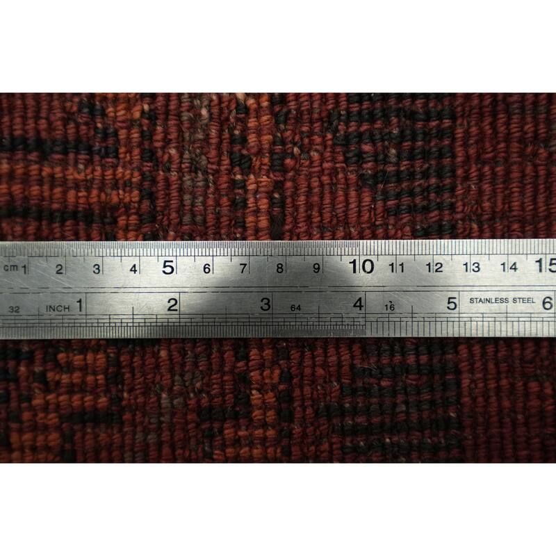 Hand Knotted Oriental 100% Wool Carpet Traditional Tribal Red Lori Area Rug - 9' 4'' X 4' 8''