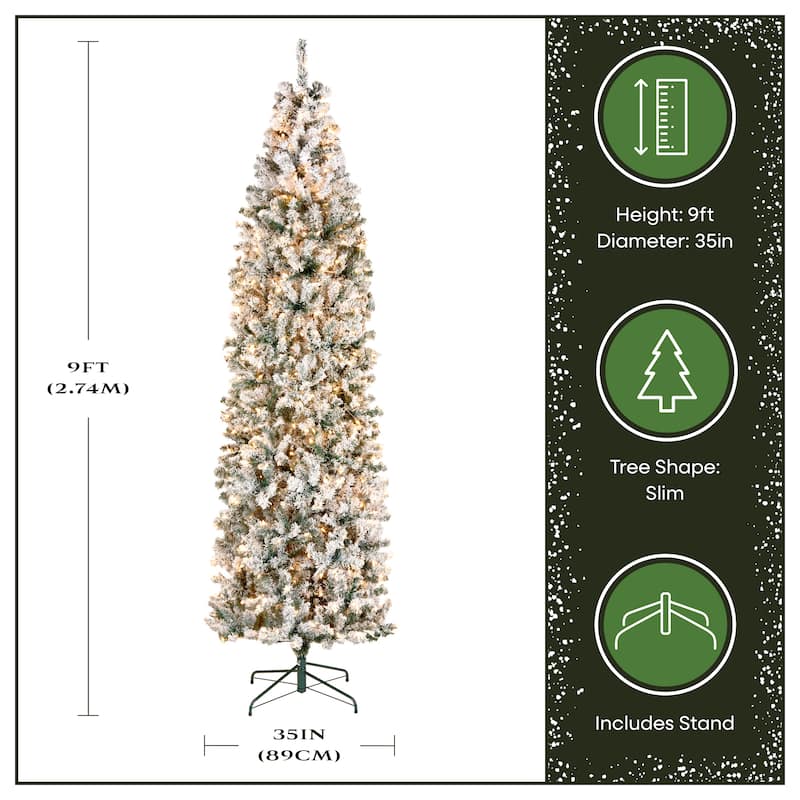 National Tree Company 9 ft Pre-Lit Acacia Artificial Christmas Tree with 500 Lights - 9 Foot