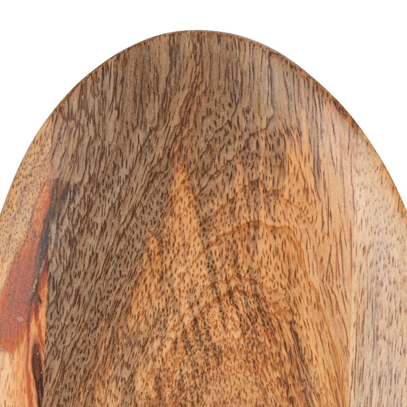 Oval Mango Wood Tray - 20" L x 6.5" W