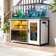 preview thumbnail 2 of 18, 55-75 Gallon Fish Tank Stand with Charging Station and LED Light, Reversible Aquarium Stand with Cabinet