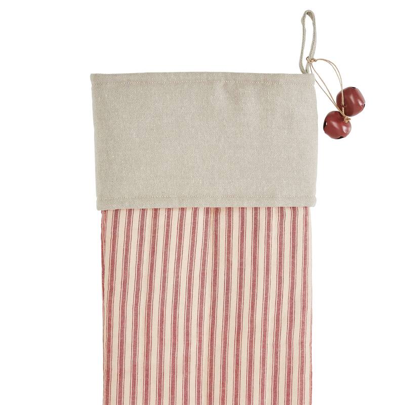 Sawyer Mill Ticking Stripe Stocking - Stocking 12x20