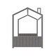 preview thumbnail 1 of 14, Full Velvet House Bed with Roof, Playhouse Design, 400lb Capacity Gray