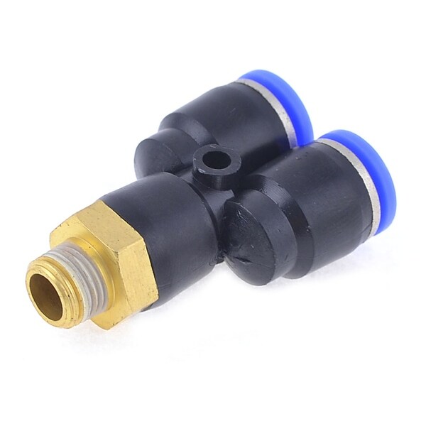 5 Pack Brass 6mm To 1/8 PT One-Touch Push In Fittings – For Pneumatic Valves