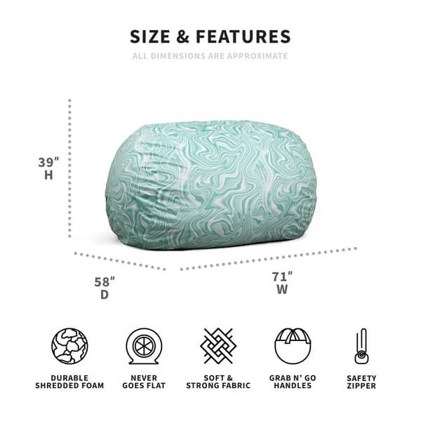Big Joe XXL Fuf Bean Bag Chair (Removable Cover) On Sale Bed Bath