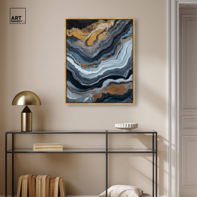 Acrylic Flow II Canvas by Art Remedy