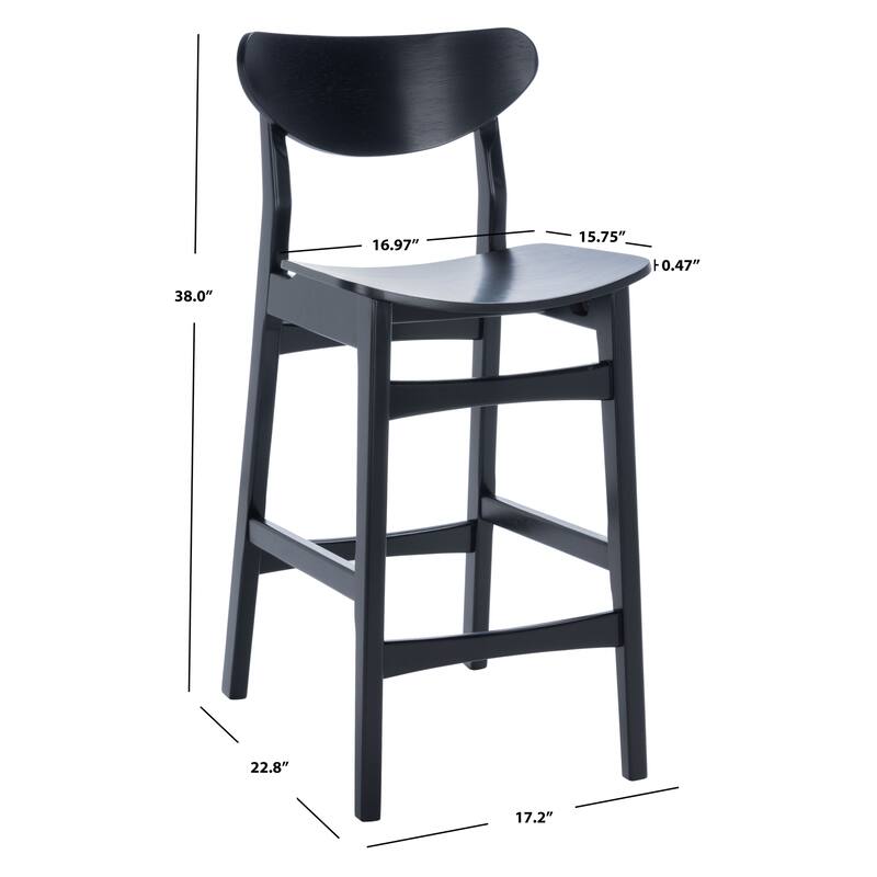 SAFAVIEH Glennie Counter Stool - 17" W x 23" D x 38" H - 17Wx23Dx38H