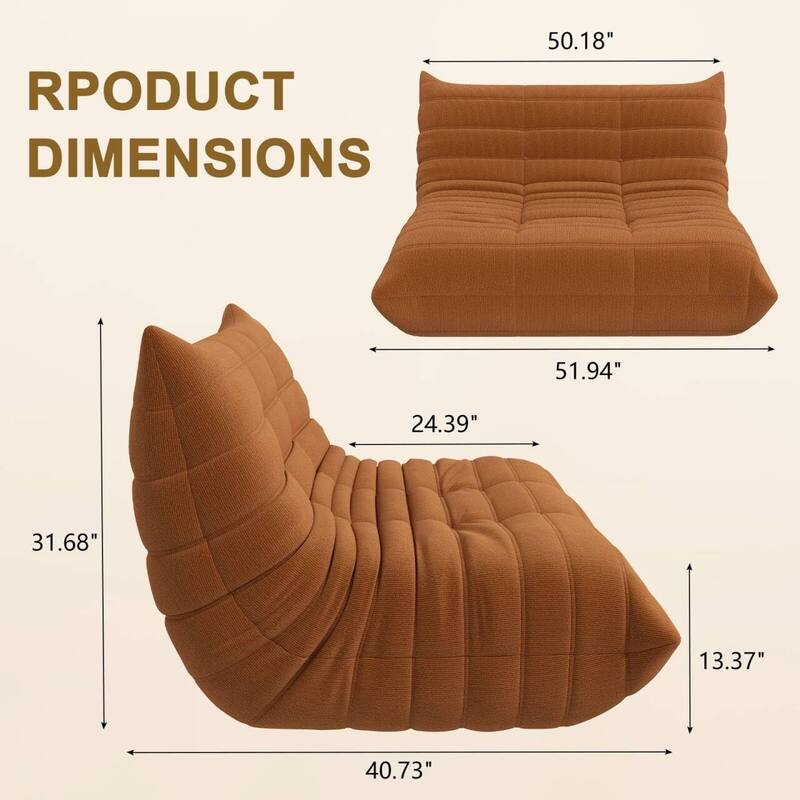 Kinbor Bean Bag Chair - Adult Bean Bag Chair with Soft Memory Foam