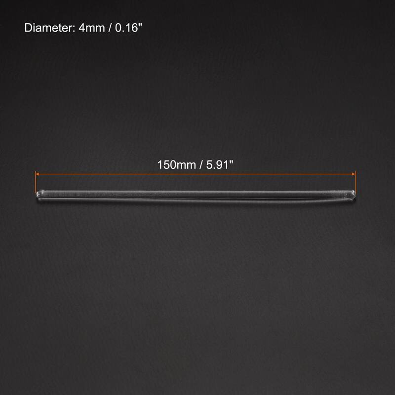 3.3 Borosilicate Glass Stick 4mm Dia Stir Rod Mixing Tools 3Pcs