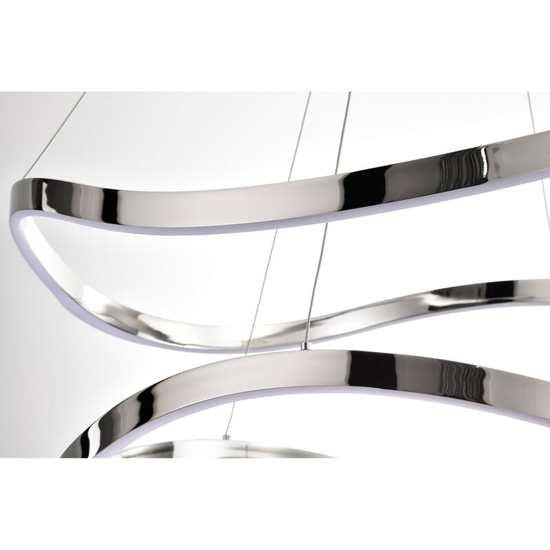 Sylas 36 Inch LED Pendant Polished Nickel Finish - Polished Nickel