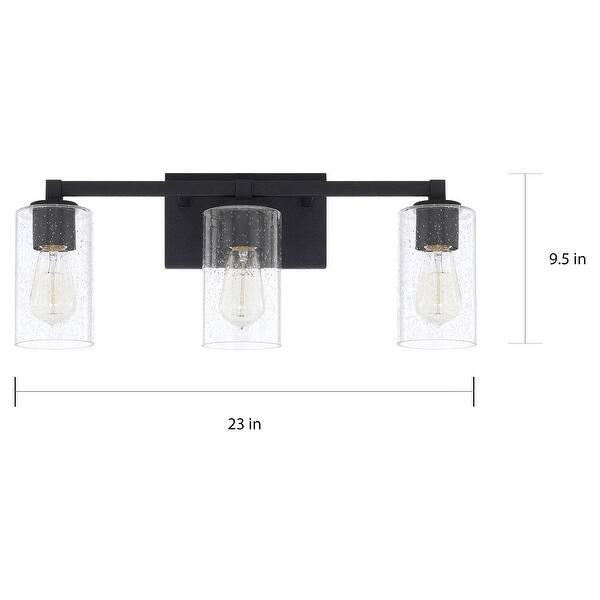 Ravenwood 3-light Black Iron Bath/ Vanity Fixture