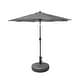 preview thumbnail 13 of 26, 9' Solar Lighted Patio Umbrella with Bronze Base