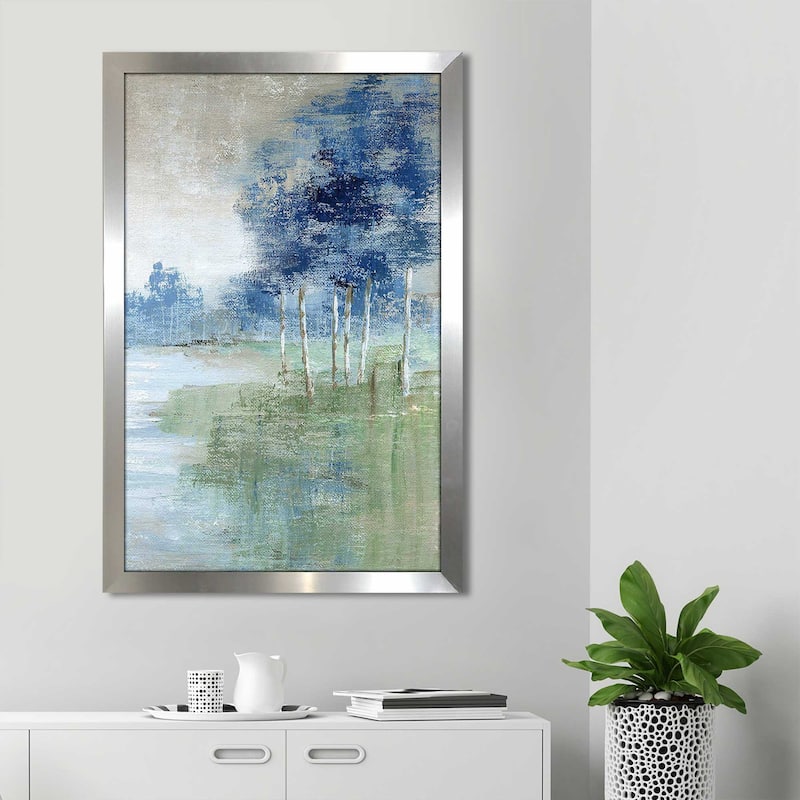 "Birch River I (Vertical)" by Nan Print on Acrylic
