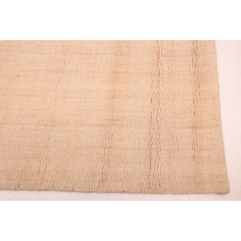ECARPETGALLERY Hand Loomed Kashkuli Gabbeh Ivory Wool Rug - 9'11 x 10'5