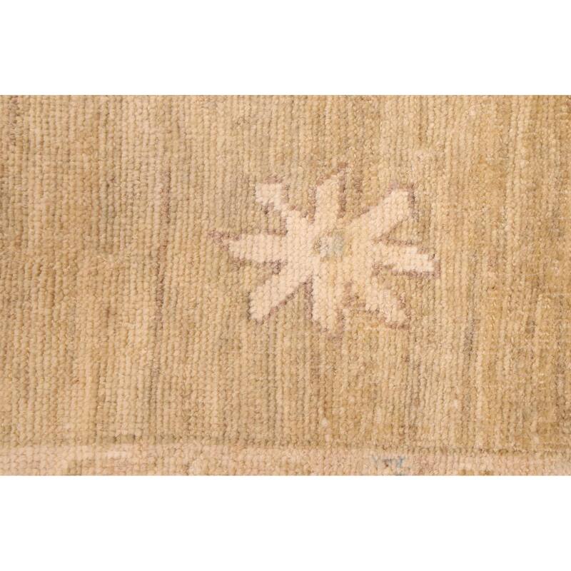 ECARPETGALLERY Hand-knotted Peshawar Oushak Olive Green Wool Rug - 8'1 x 9'10