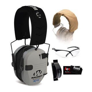 Walker's Razor X-TRM Digital Ear Protectors (Gray) Range Bundle - Bed ...