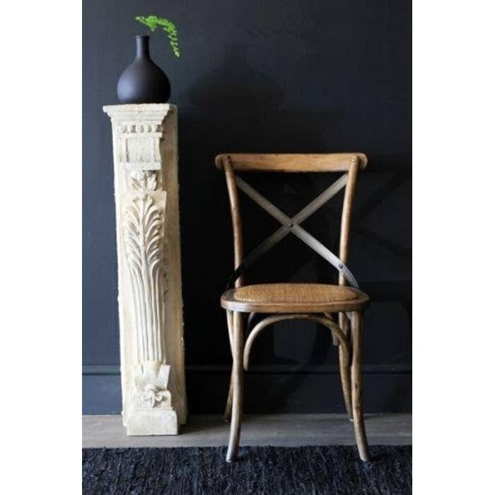 Mid Century Modern Contemporary Antique Style Cross Back X Open Wooden Frame Dining Accent Wood Chairs