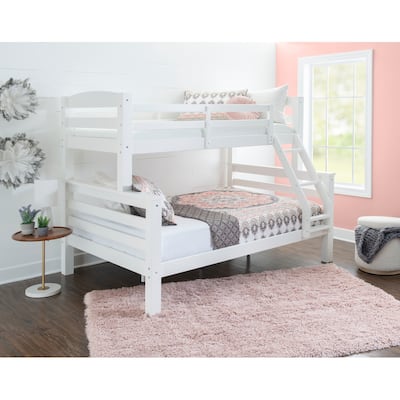Levi Solid Wood Twin over Full Bunk Bed
