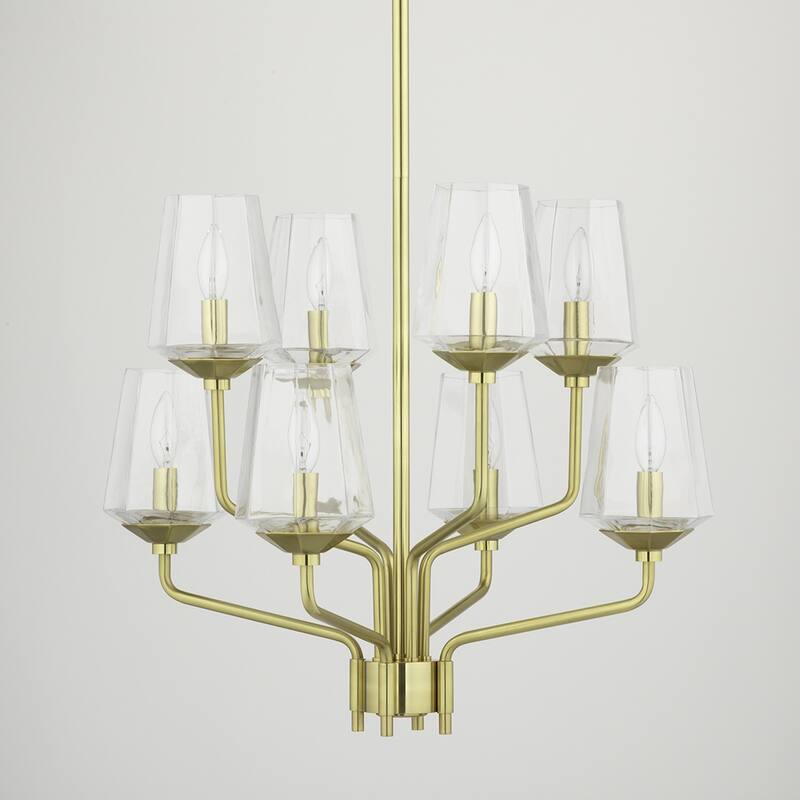 Mitzi by Hudson Valley Kayla 8-Light Chandelier with Clear Glass
