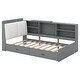 preview thumbnail 34 of 32, L-Shaped Platform Bed with Storage Headboard with Left Shelf and 2 Drawer