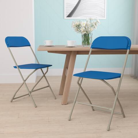 Plastic Folding Chairs Set of 2 Lightweight Folding Chairs