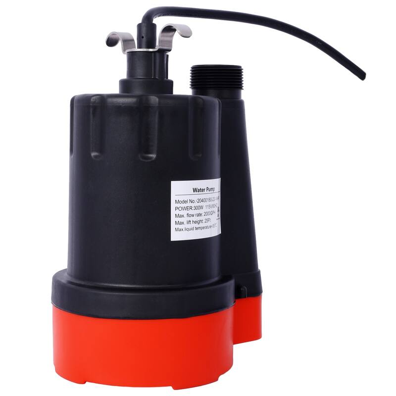 Portable Electric Thermoplastic Utility Pump with 10' Power Cord - Black