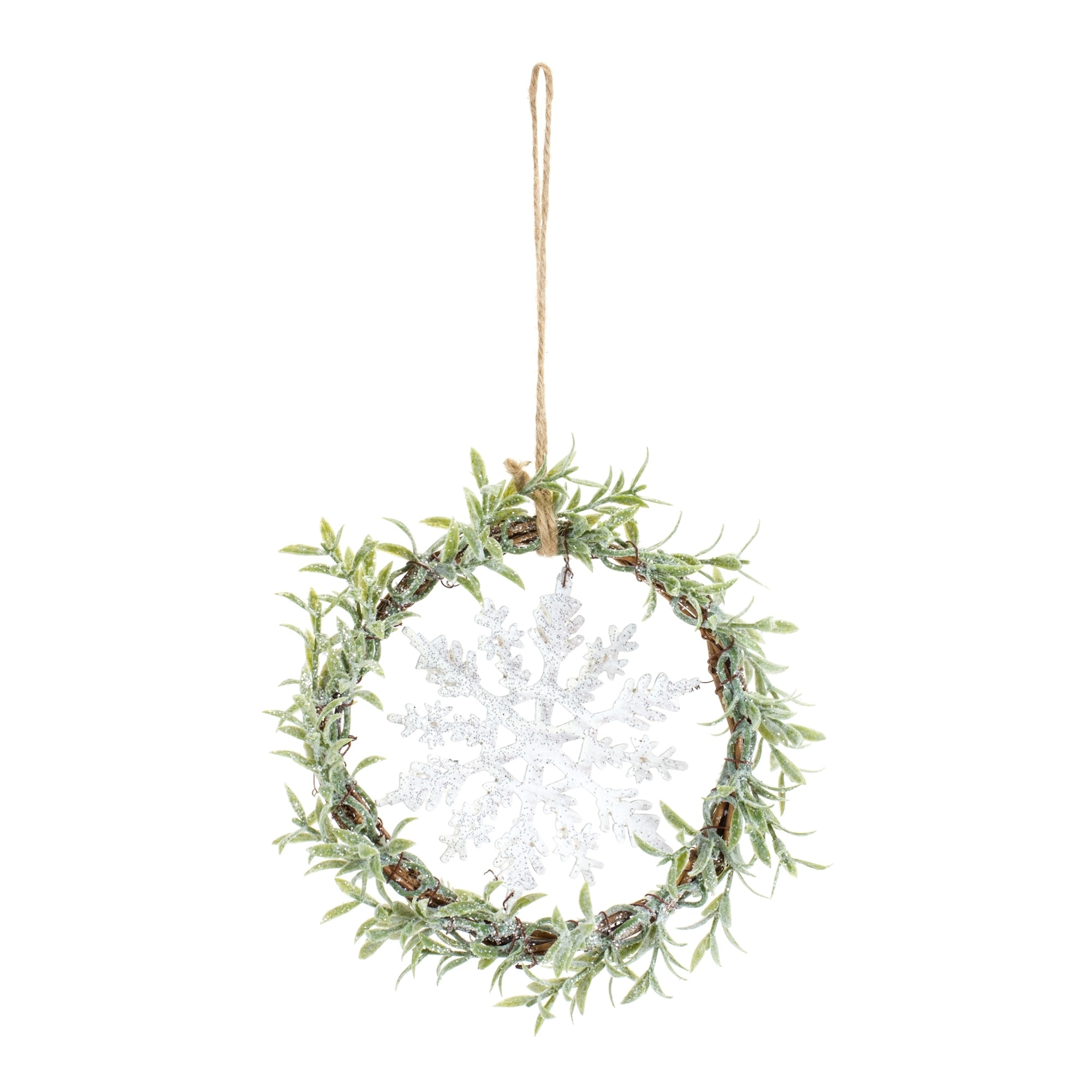 Mini Wreath w/Snowflake (Set of 6)