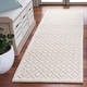 preview thumbnail 2 of 9, Martha Stewart Handmade Shpresa Contemporary Wool Rug 2'3" x 8' Runner - Ivory - Runner