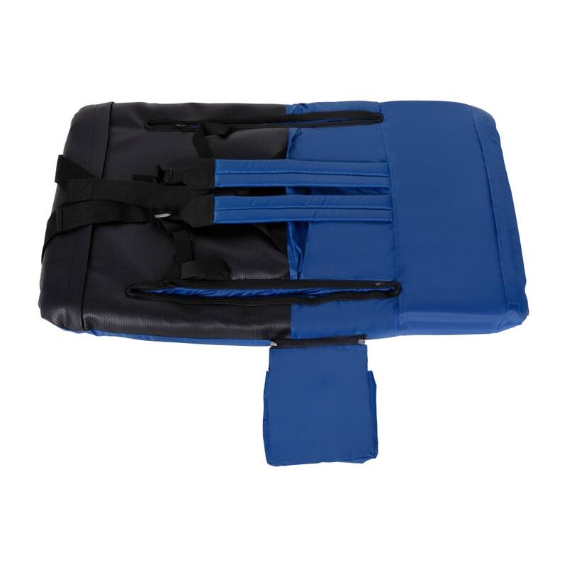 Backpack Reclining Padded Stadium Chairs with Armrests & Storage Pockets