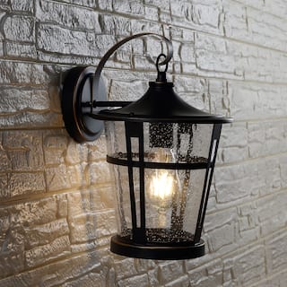 SAFAVIEH Lighting 14" Raine Outdoor Lighting - 8.8" x 10" x 13.5"