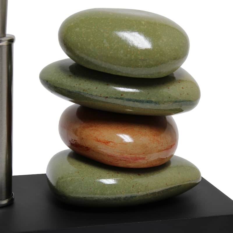 Lalia Home 14" Contemporary Tranquil Stone Table Lamp - 14