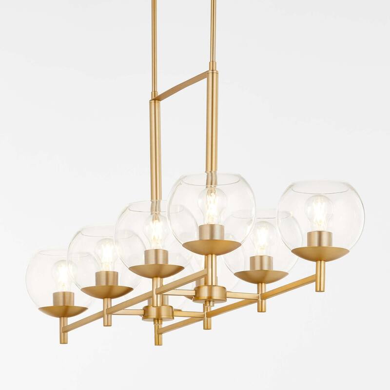 Quorum International 688-8 Lyon 8 Light 42" Wide Linear Chandelier