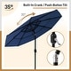 preview thumbnail 8 of 21, COSIEST Outdoor 10ft 3 Tiers Market Patio Umbrella with Solar LED lights
