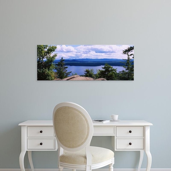 Easy Art Prints Panoramic Images's 'View of a lake, Piseco Lake, Adirondack Mountains, New York State' Canvas Art