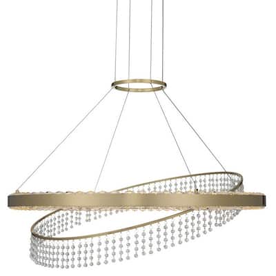 Allegri 036356-FR001 Saturno 28" Wide LED Ring Chandelier with Firenze