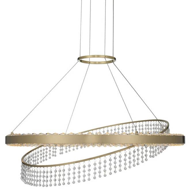 Allegri 036356-FR001 Saturno 28" Wide LED Ring Chandelier with Firenze
