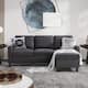 Futzca Modern L-shaped Convertible Sectional Sofa w/ Reversible Chaise