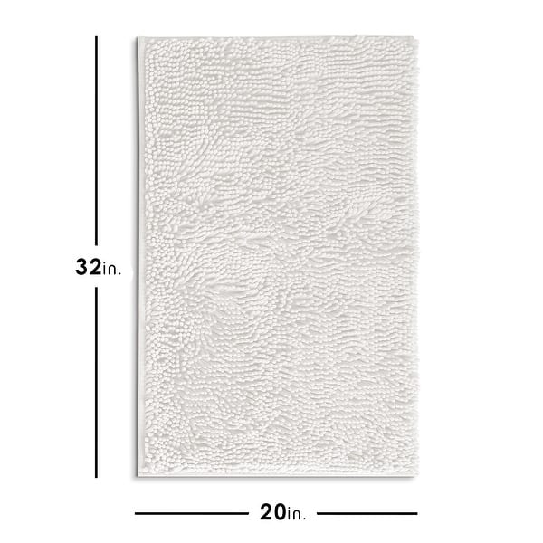dimension image slide 1 of 34, Hearth & Harbor Non-Slip Super Plush Chenille Bathroom Rugs