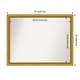 preview thumbnail 28 of 191, Wall Mirror Choose Your Custom Size - Extra Large, Townhouse Gold Wood Outer Size: 44 x 34 in