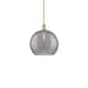 Option Brushed Brass / Light Smoke Deco Swirl
