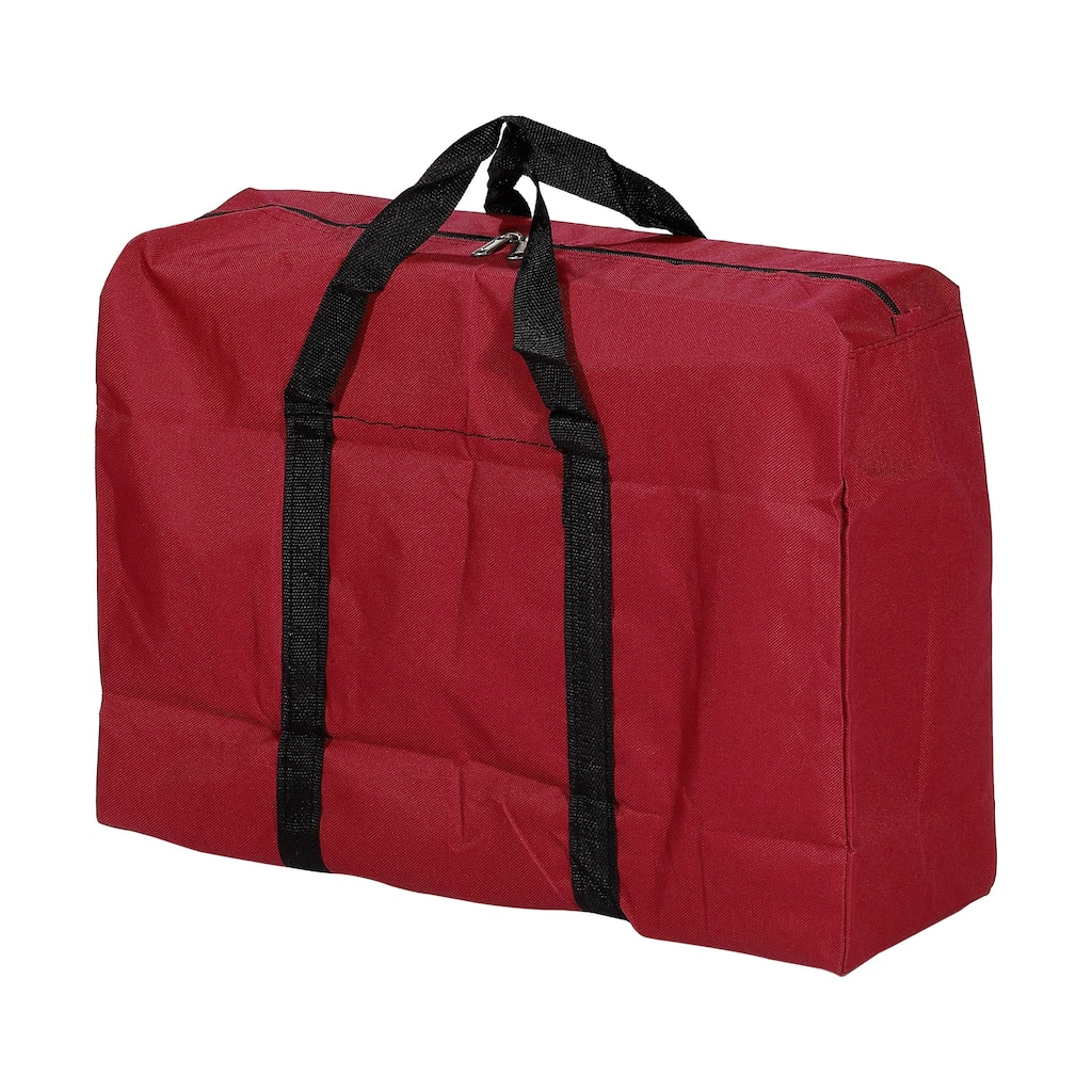 Storage Tote with Zippers 40L Capacity Moving Tote Bags for Clothes, Red