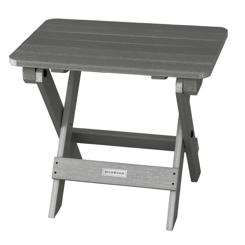 HIGHWOOD Outdoor Folding Adirondack Table - Coastal Teak
