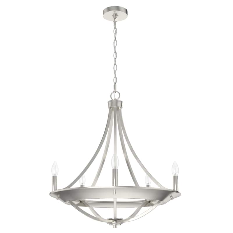 Hunter Perch Point Chandelier, Wheel, Candle, Dining Room, Entry, Modern Rustic, Industrial