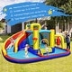 preview thumbnail 4 of 8, Gymax 7-in-1 Inflatable Water Slide Water Park Kids Bounce Castle