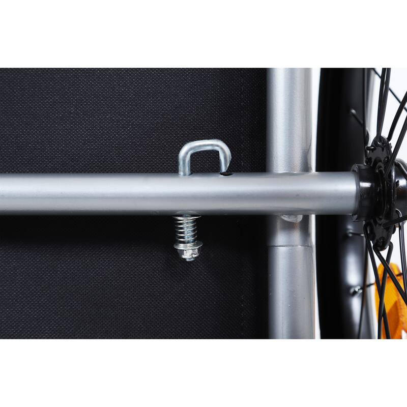 Large Folding Bike Trailer For Dogs - 66lb Capacity All-Terrain Pet Carrier, Durable Steel Frame For Cycling