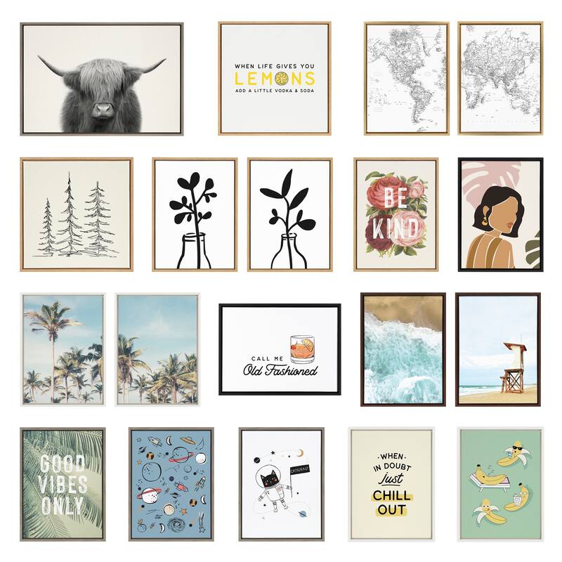 Kate and Laurel Sylvie Cow, Mountains, and Inca Trail Framed Canvas