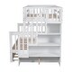 preview thumbnail 40 of 43, Twin-Over-Full Bunk Bed with Twin size Trundle, Storage and Guard Rail for Bedroom, Dorm, for Adults